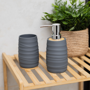 Dozownik na mydło AZURO szary